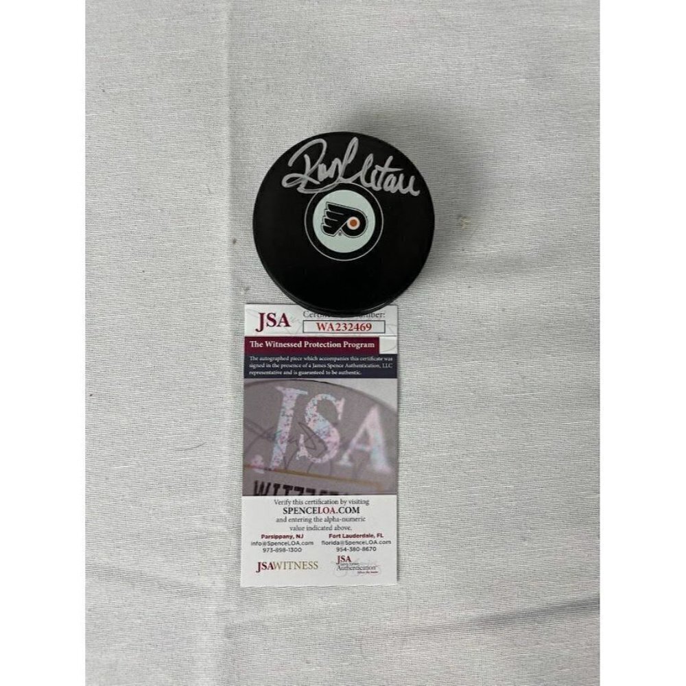 Ron Hextall signed autographed Philadelphia Flyers hockey puck JSA #WA232469